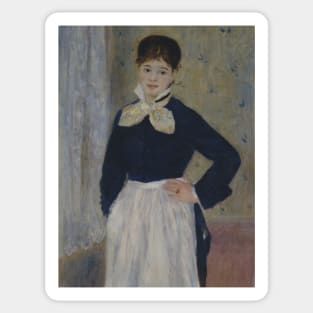 A Waitress at Duval's Restaurant by Auguste Renoir Sticker